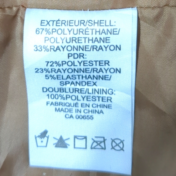 Addition Elle caramel embellished aux leather jacket size 20 - Picture 11 of 12